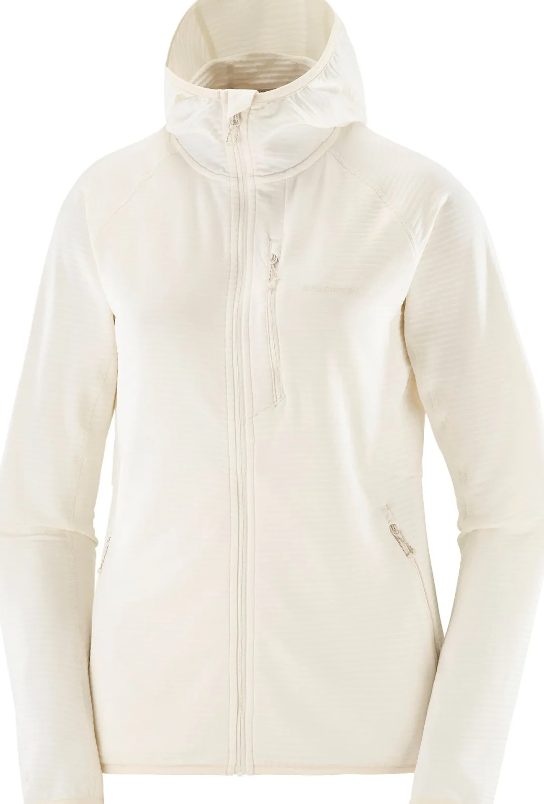 Salomon Women's Essential Lightwarm Hoodie Whisper White