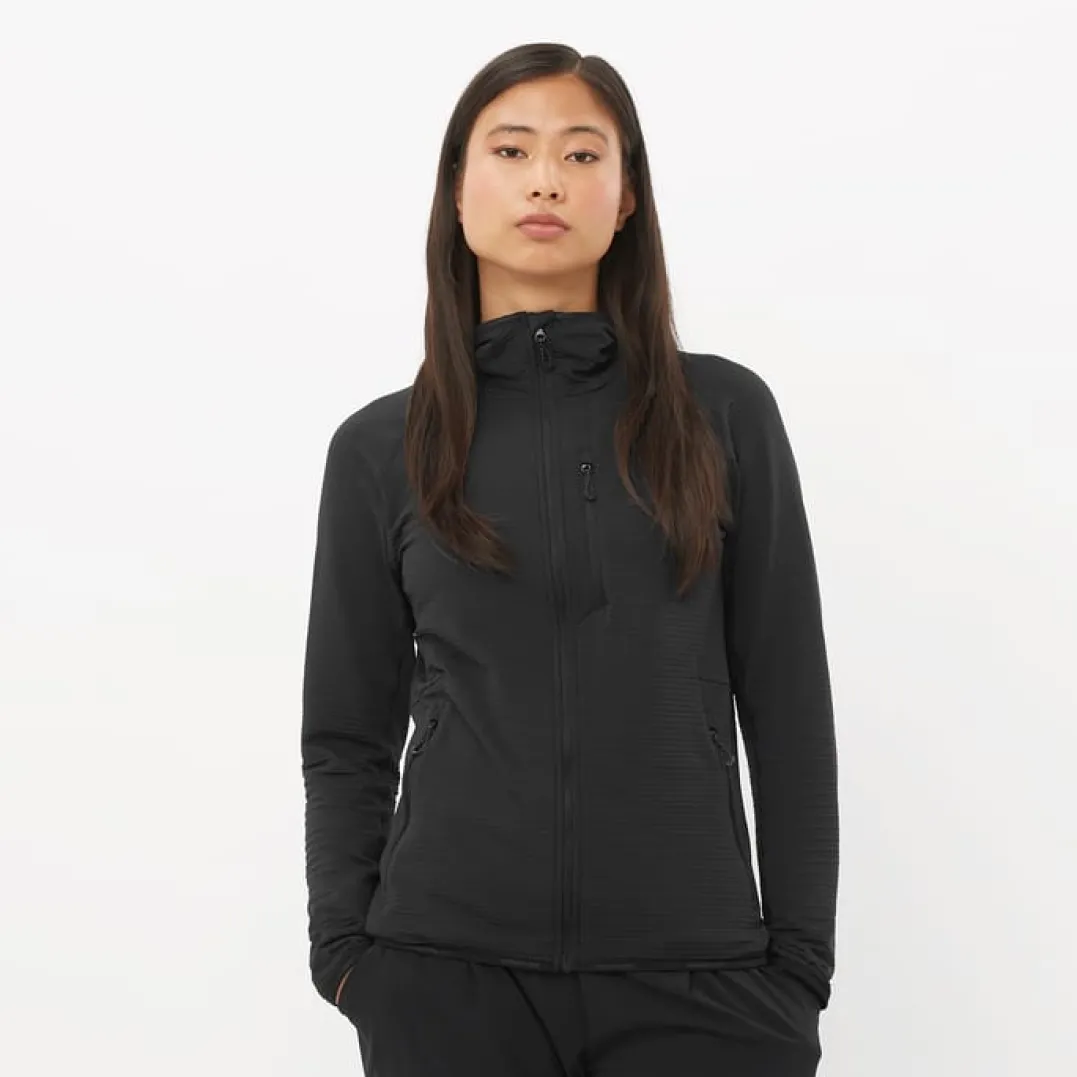 Salomon Women's Essential Lightwarm Hoodie Deep Black