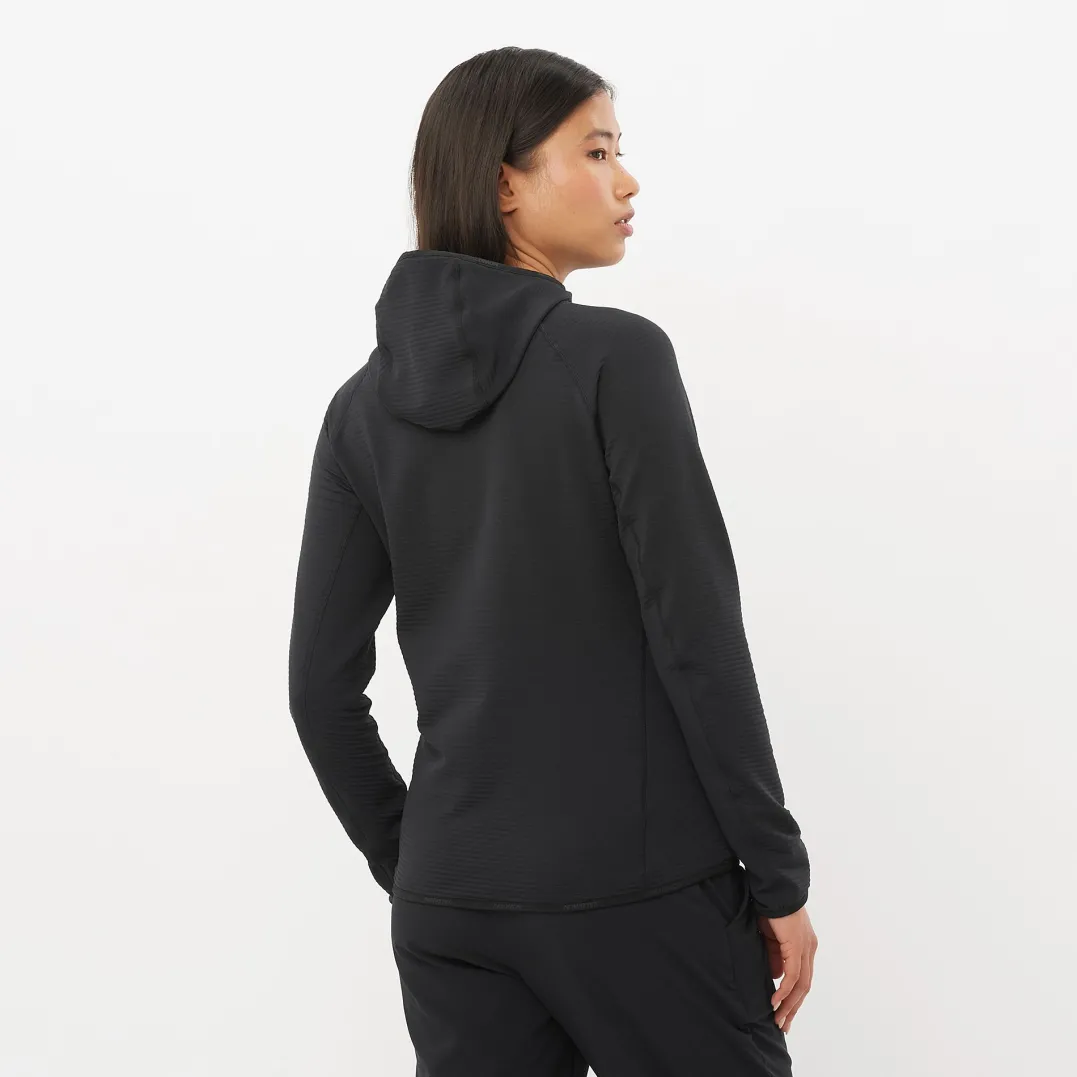 Salomon Women's Essential Lightwarm Hoodie Deep Black
