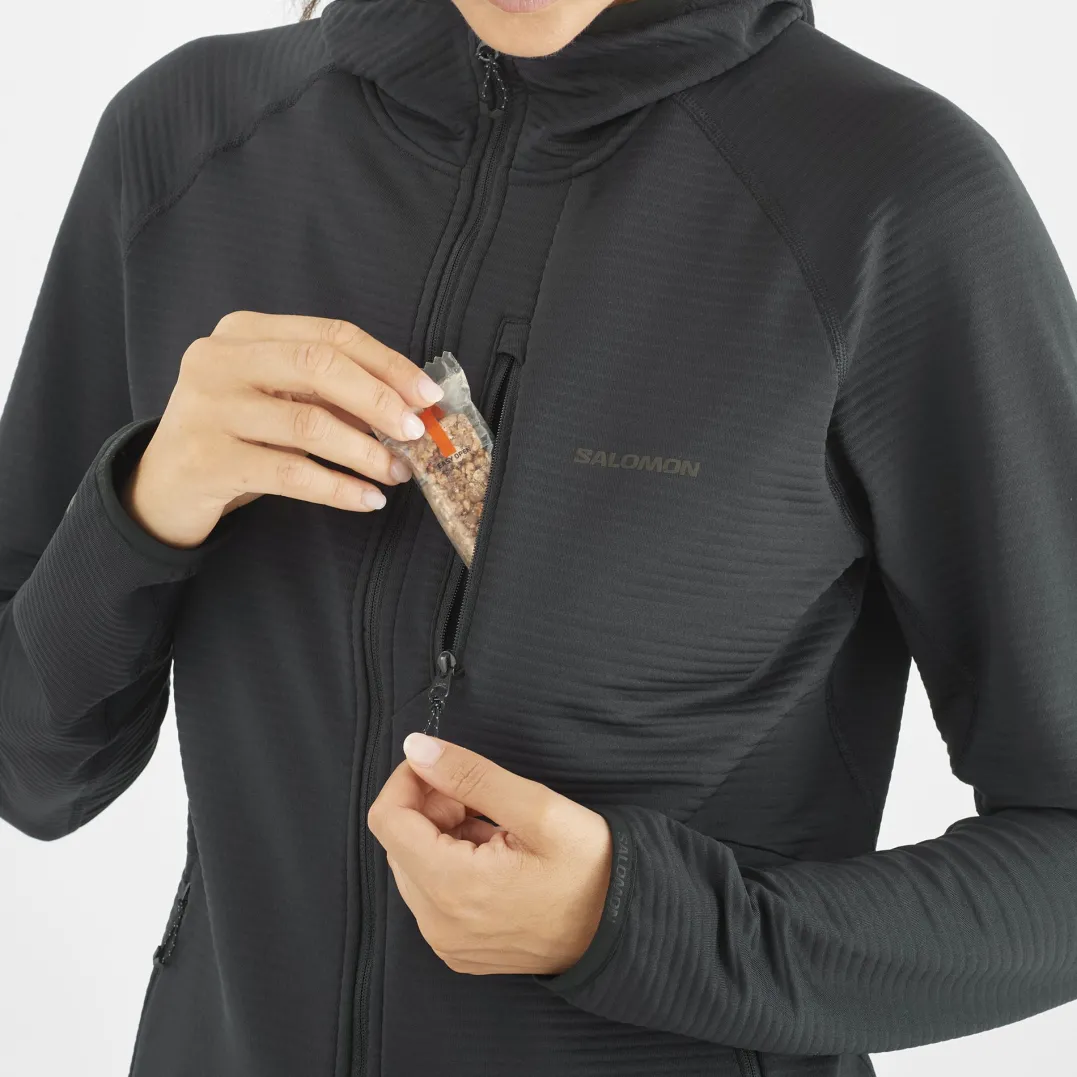 Salomon Women's Essential Lightwarm Hoodie Deep Black