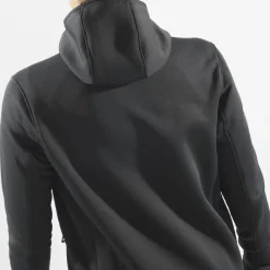 Salomon Women's Outline Warm Midfleece Hoody Deep Black