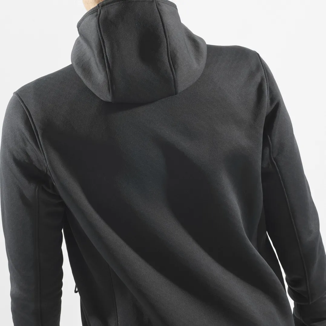 Salomon Women's Outline Warm Midfleece Hoody Deep Black