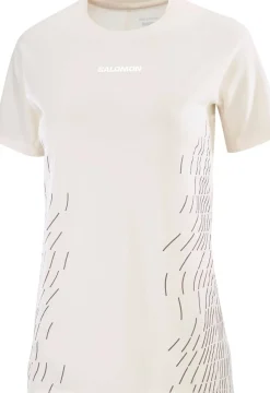 Salomon Women's Sense Aero Graphic Tee Whisper White / Iron