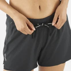 Salomon Women's Shkout Core 2in1 4" Shorts Deep Black