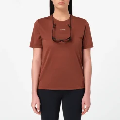 Salomon Women's Shkout Core Short Sleeve Tee Burnt Umber