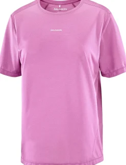 Salomon Women's Shkout Core Short Sleeve Tee Iris Orchid