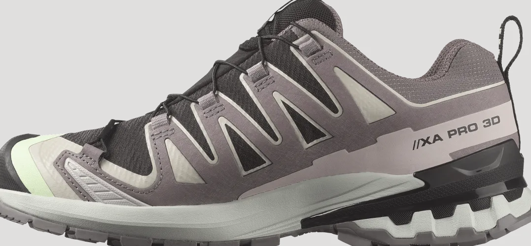 Salomon Women's XA Pro 3d V9 GORE-TEX Black/Patina Green/Gray Violet