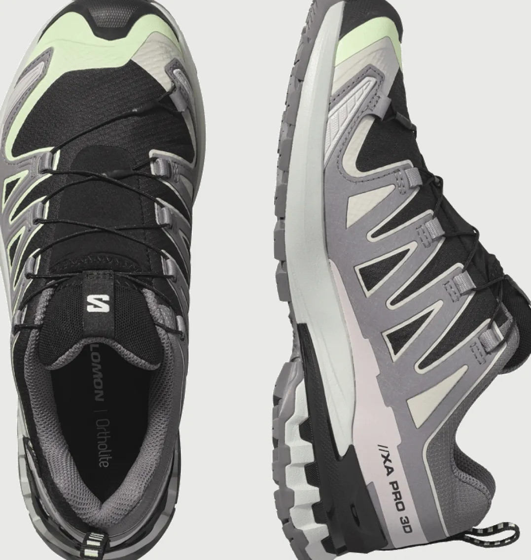 Salomon Women's XA Pro 3d V9 GORE-TEX Black/Patina Green/Gray Violet