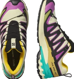 Salomon Women's XA Pro 3d V9 GORE-TEX Transparent Yellow/Black / Waterfall