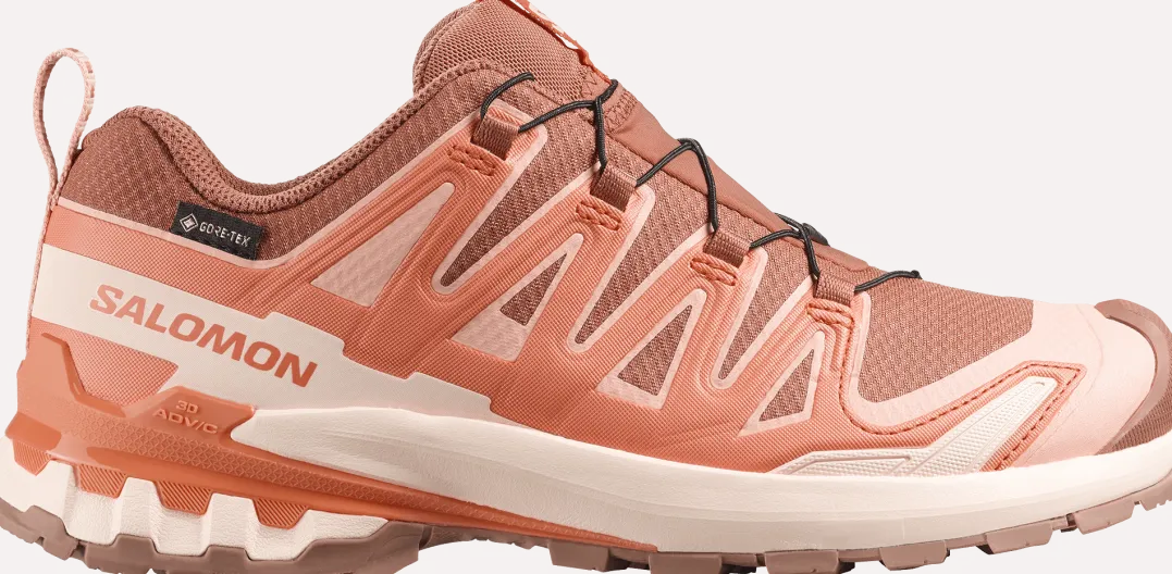 Salomon Women's XA Pro 3d V9 GORE-TEX Pecan Brown / Nectarine / Almond Cream