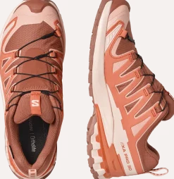 Salomon Women's XA Pro 3d V9 GORE-TEX Pecan Brown / Nectarine / Almond Cream