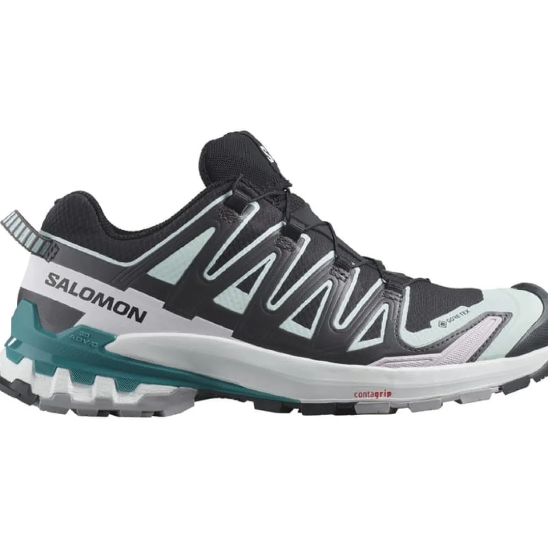 Salomon Women's XA Pro 3D V9 GORE-TEX Black/Bleached Aqua/Harbor Blue