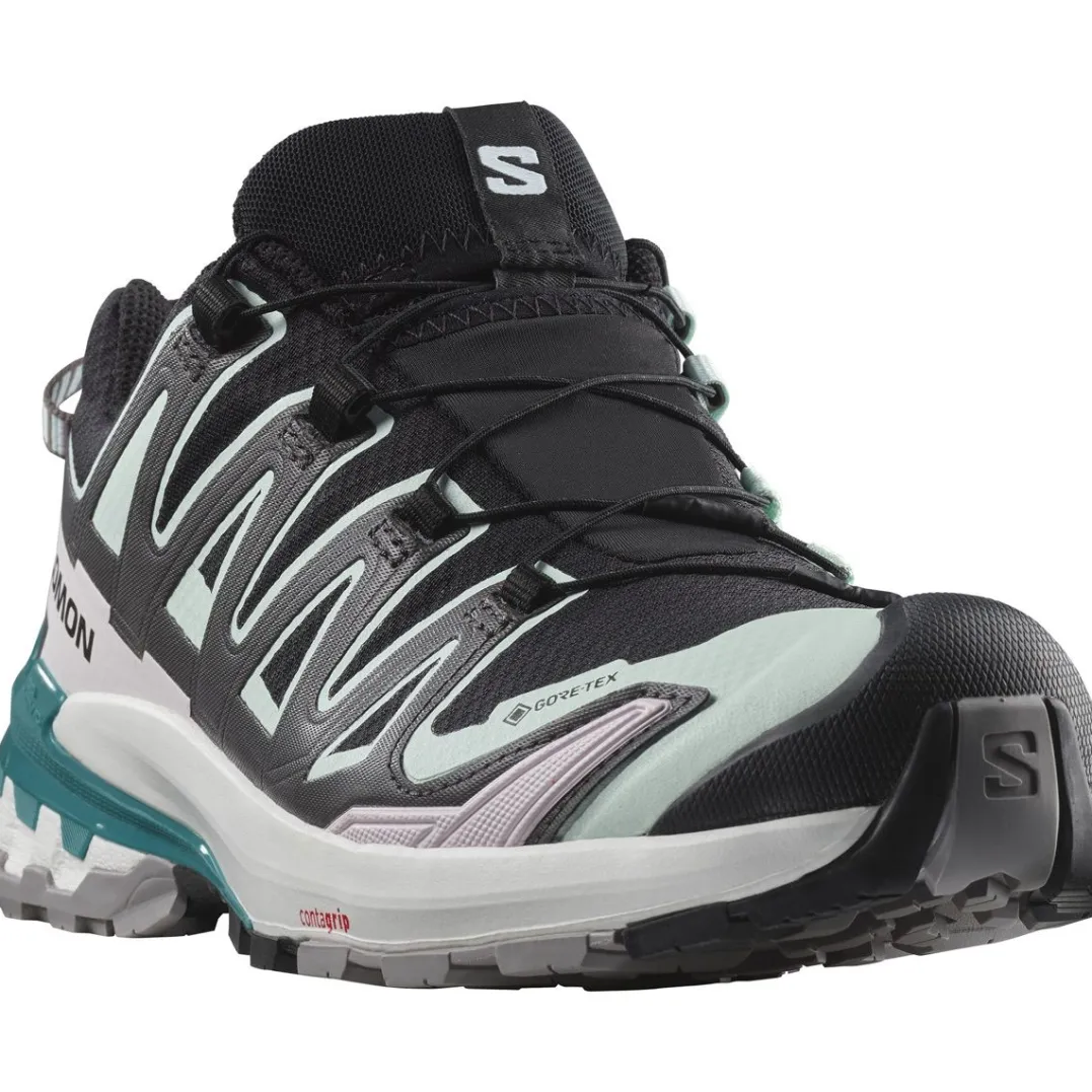 Salomon Women's XA Pro 3D V9 GORE-TEX Black/Bleached Aqua/Harbor Blue