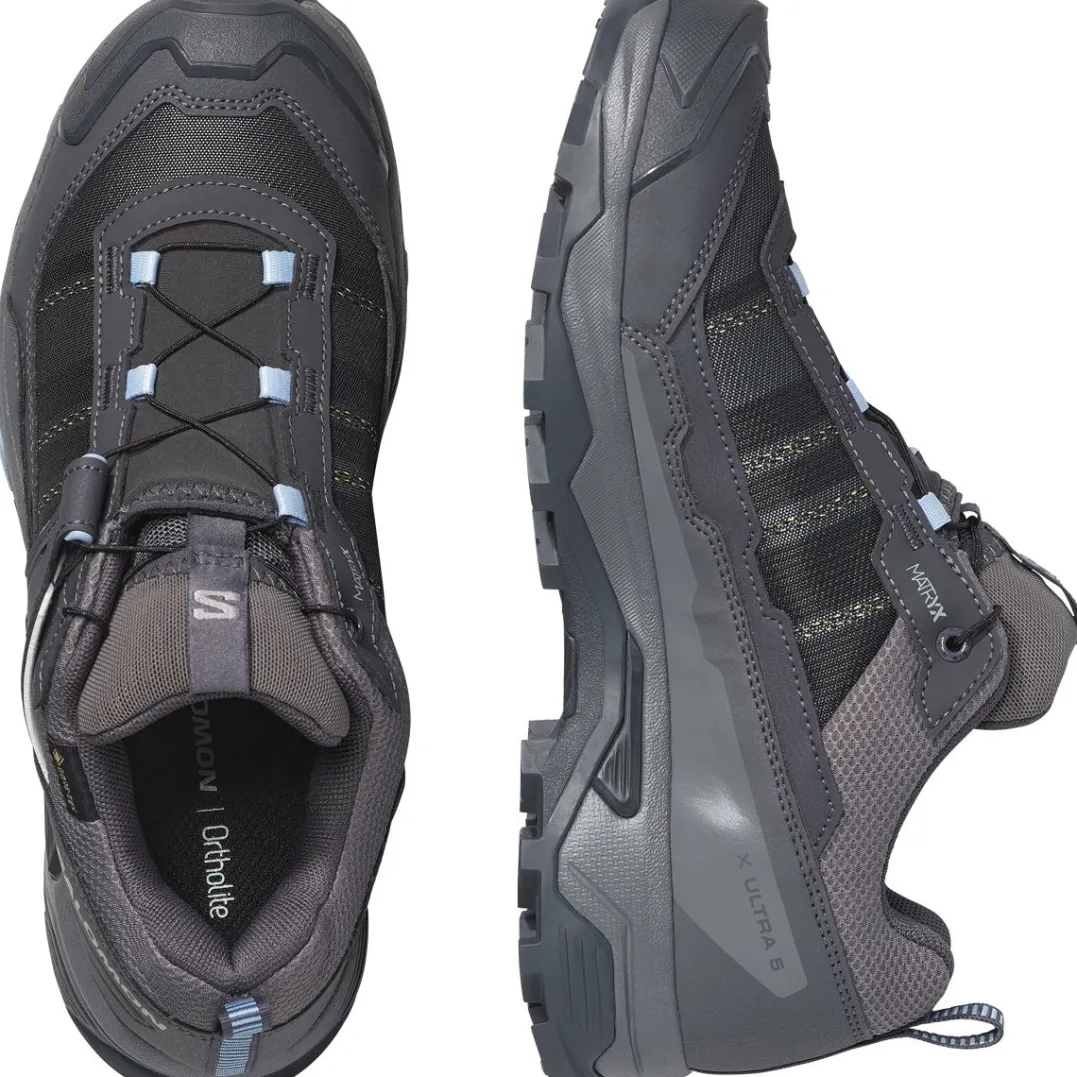 Salomon Women's X Ultra 5 GORE-TEX Asphalt / Castlerock / Brunnera Blue