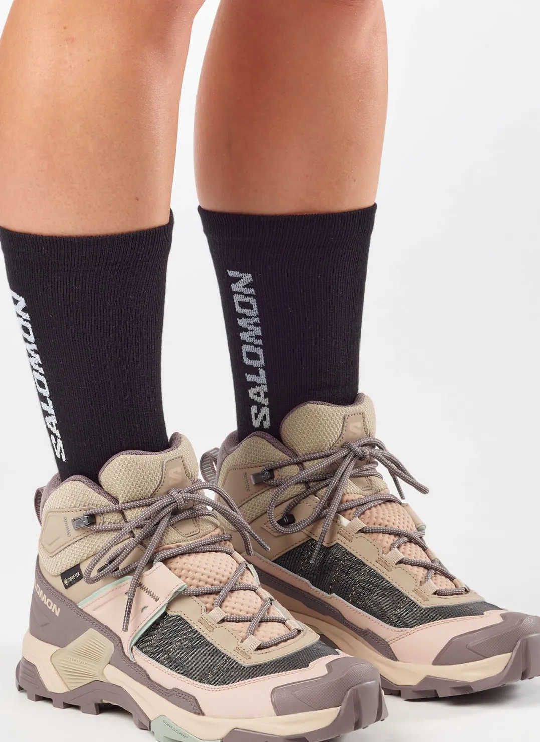 Salomon X Ultra 5 Mid Gore-Tex Iron / Desert Tan / Green Milieu