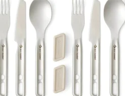 Sea To Summit Detour Stainless Steel Cutlery Set 6 Piece Stainless Steel Grey