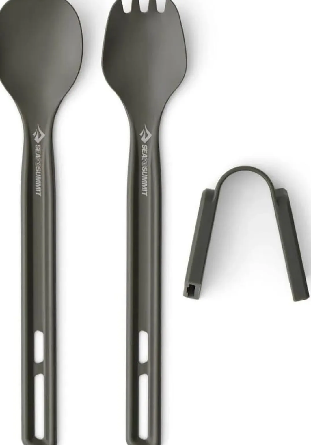 Sea To Summit Frontier Ul Cutlery Set 2pc Long Handle Spoon And Spork Aluminium
