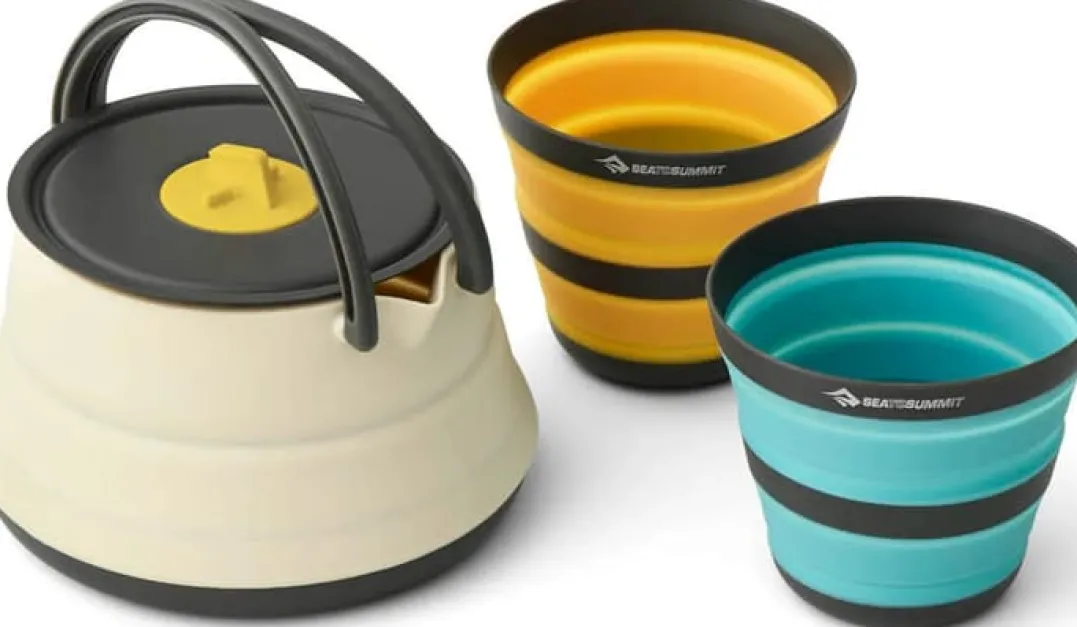 Sea To Summit Frontier Ultralight Collapsible Kettle Cook Set 3 Piece 1,1L With Cups Multi