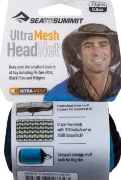 Sea To Summit MOSQUITO HEADNET ULTRAMESH Black