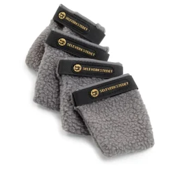 Seleverkstedet Seleverkstedet Fleece grey dog boot 4pk Grå/svart