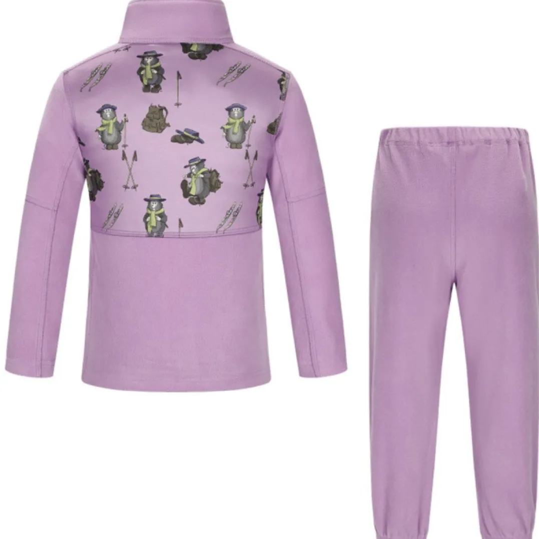 Skogstad K Alvdal Microfleece Sett African Violet