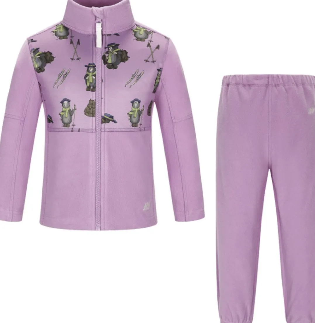 Skogstad K Alvdal Microfleece Sett African Violet