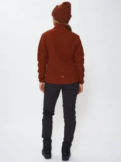Skogstad W Hjertås Pilefleece Jakke Brandy Brown