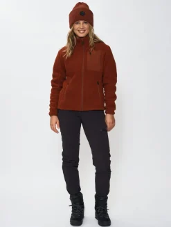 Skogstad W Hjertås Pilefleece Jakke Brandy Brown