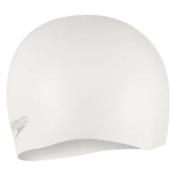 Speedo Plain Moulded Silicone Cap White