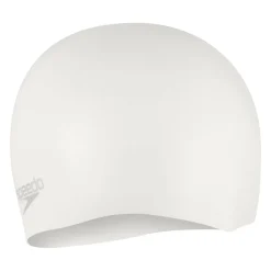 Speedo Plain Moulded Silicone Cap White