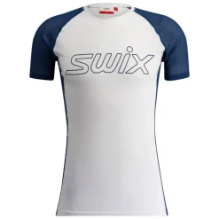 Swix Men's RaceX Light Short Sleeve Bright White/Lake Blue