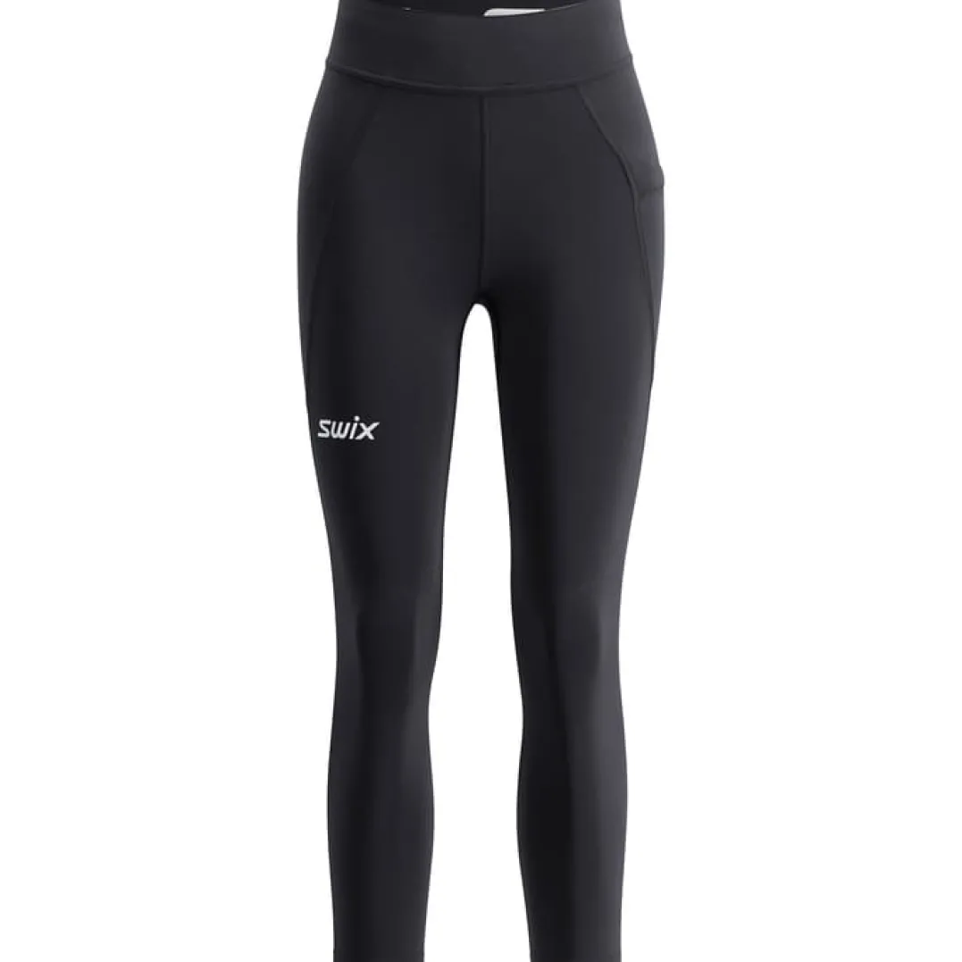 Swix Pace High Waist Cropped Tights W Black