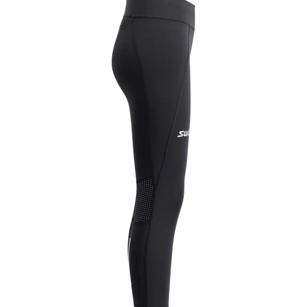 Swix Pace High Waist Cropped Tights W Black