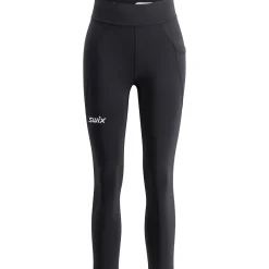 Swix Pace High Waist Cropped Tights W Black