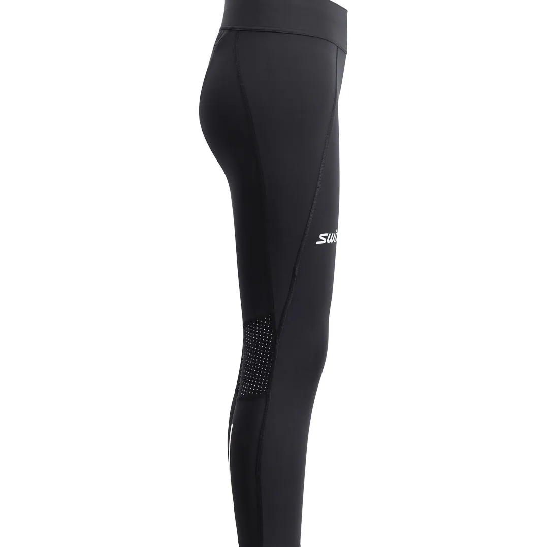 Swix Pace High Waist Cropped Tights W Black