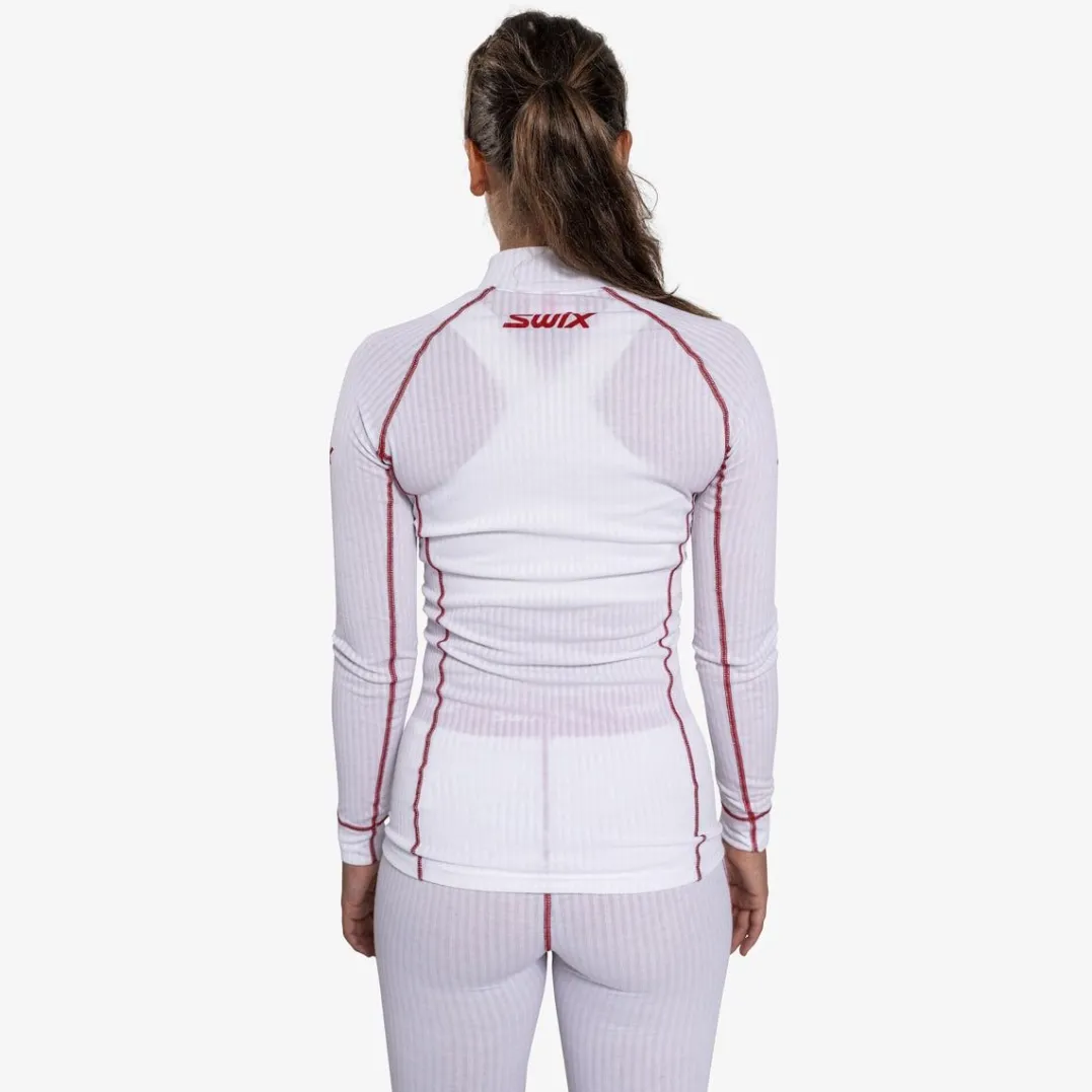 Swix Racex Classic Half Zip W Bright White/Swix Red