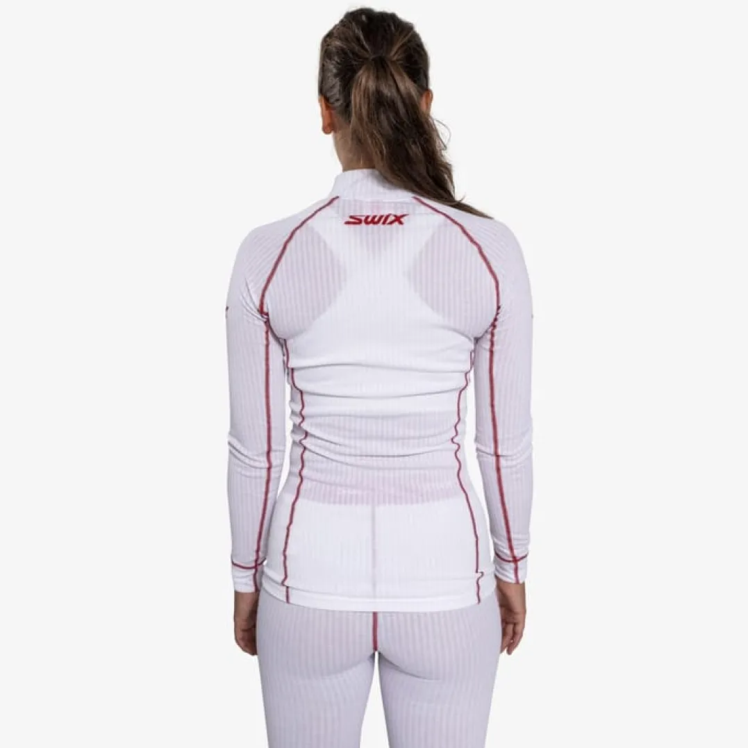 Swix Racex Classic Half Zip W Bright White/Swix Red
