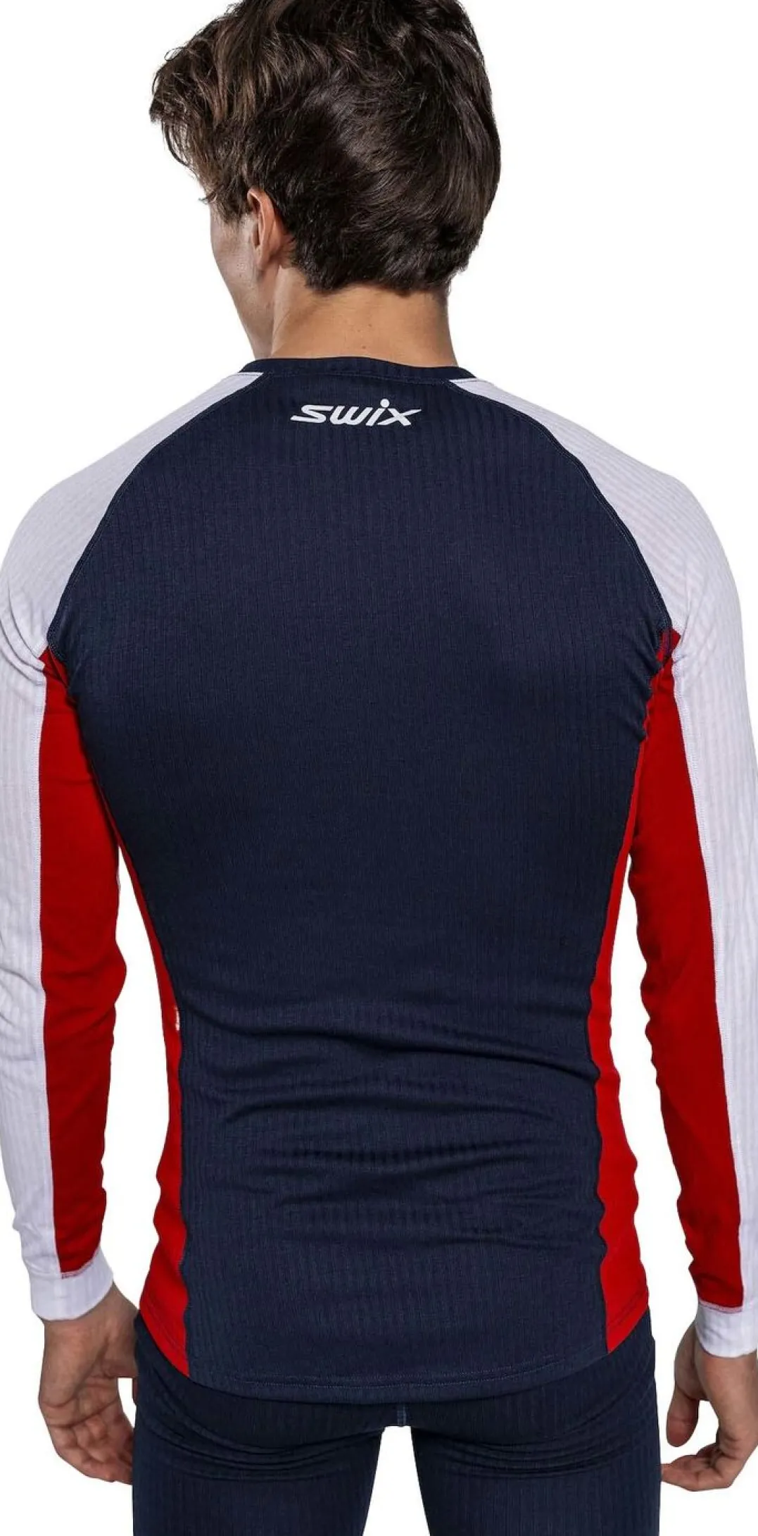 Swix Racex Classic Long Sleeve M Dark Navy/Bright White