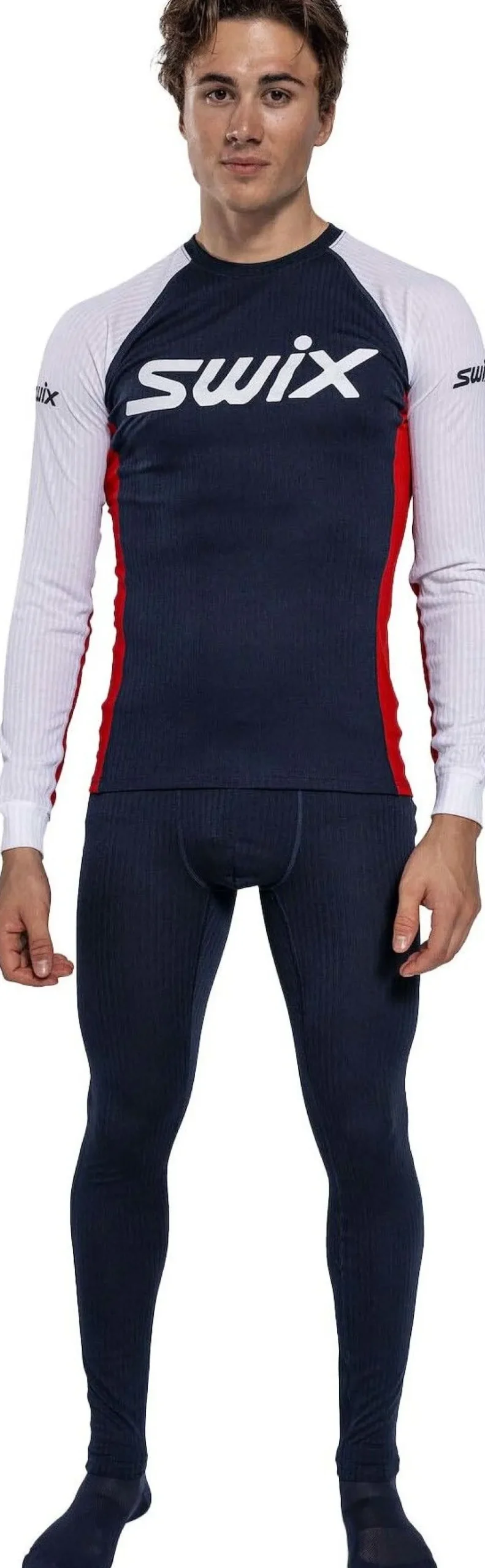 Swix Racex Classic Long Sleeve M Dark Navy/Bright White