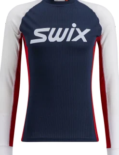 Swix Racex Classic Long Sleeve M Dark Navy/Bright White
