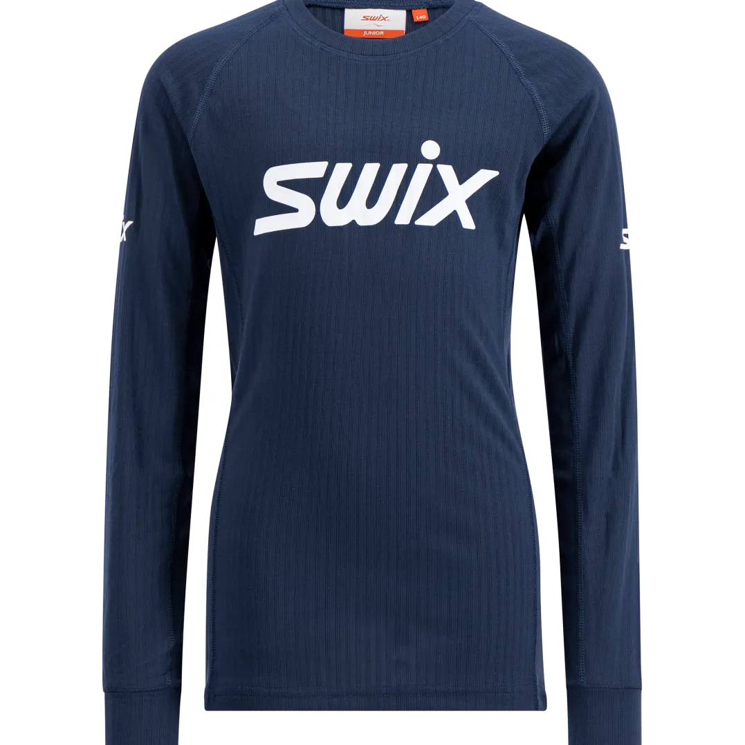 Swix RaceX Classic Long Sleeve Jr Dark Navy/Bright White
