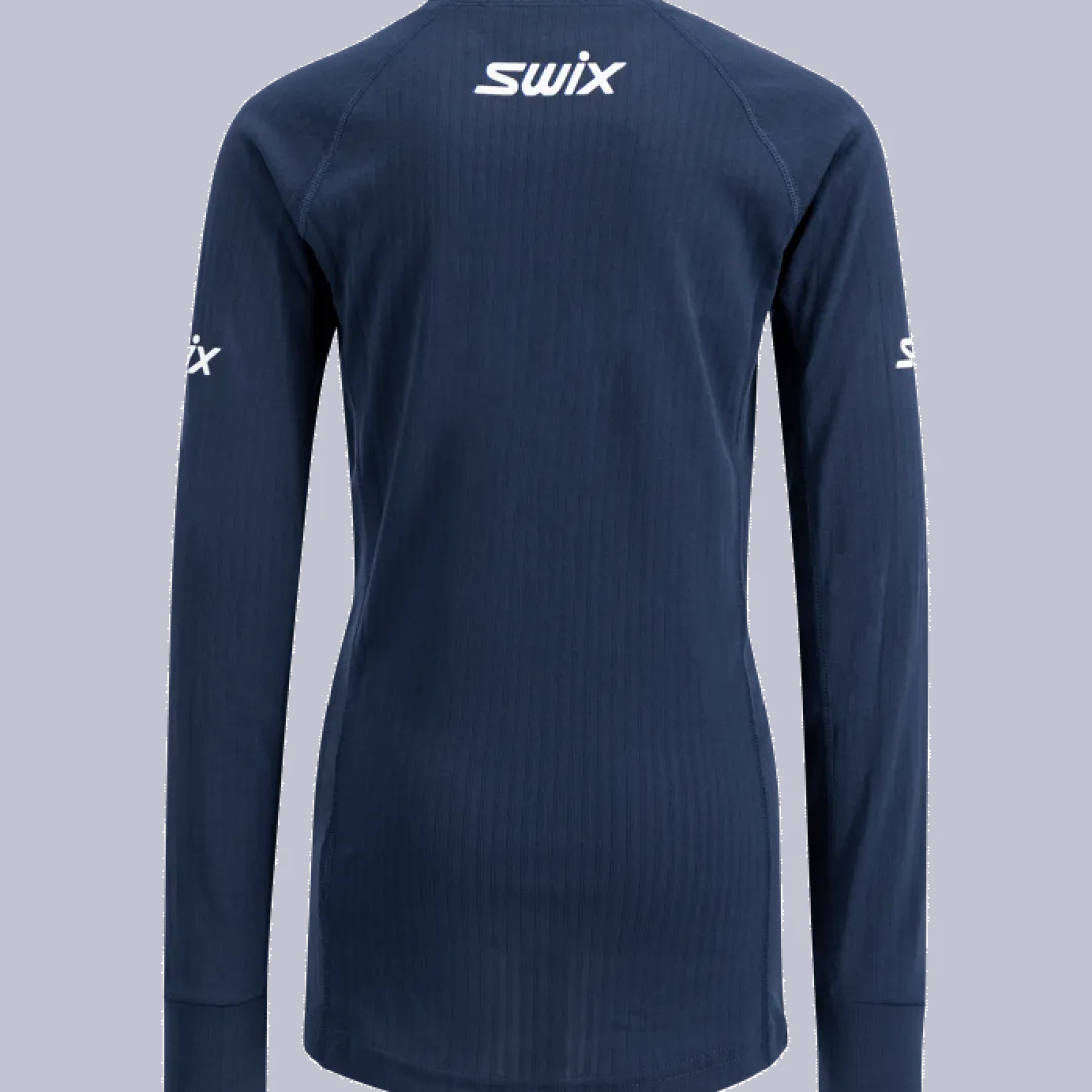 Swix RaceX Classic Long Sleeve Jr Dark Navy/Bright White