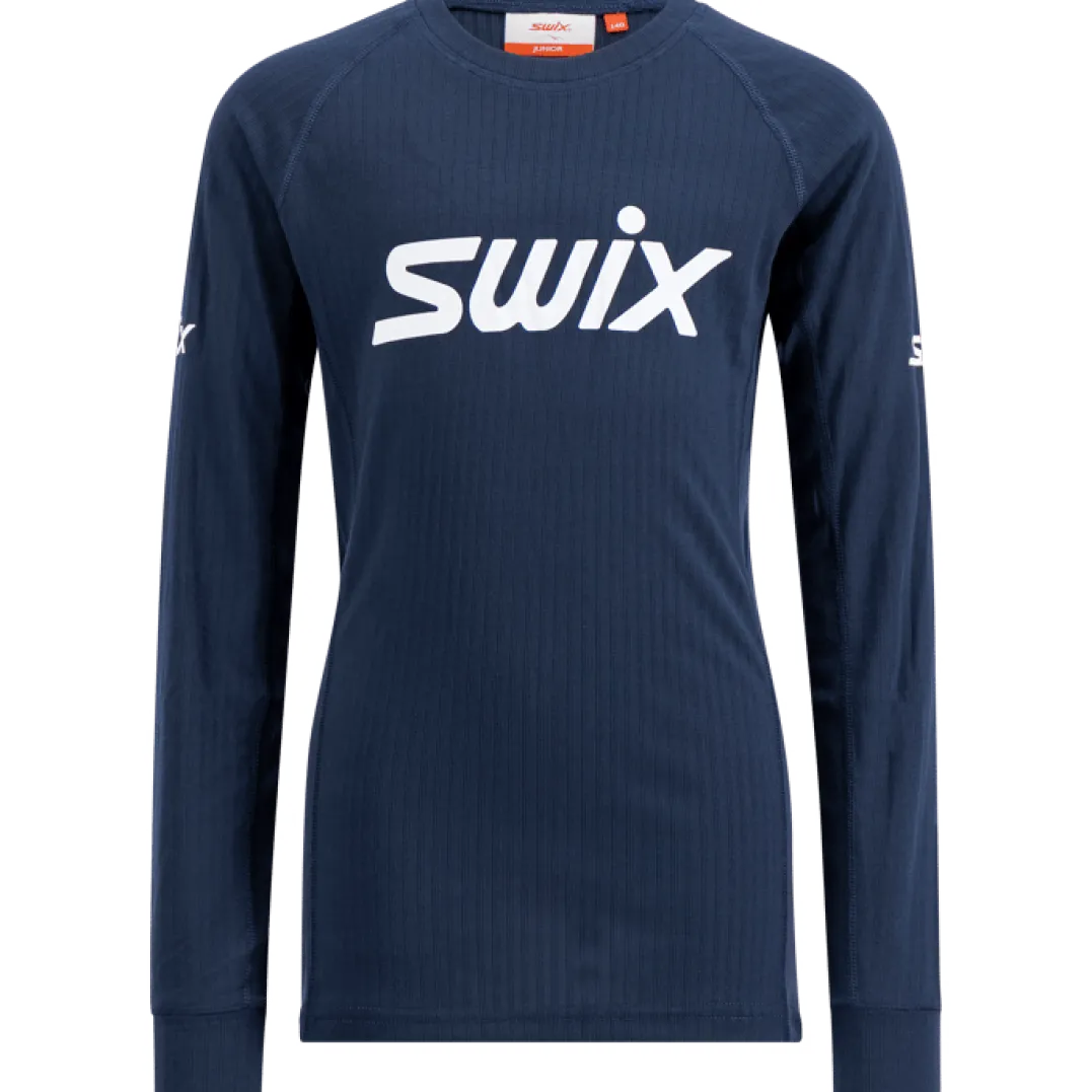 Swix RaceX Classic Long Sleeve Jr Dark Navy/Bright White