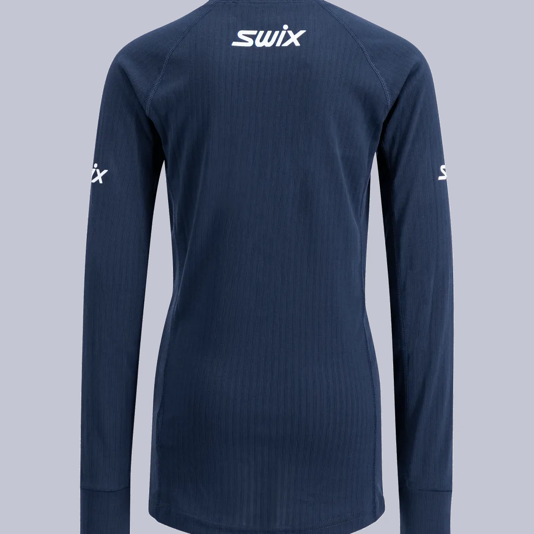 Swix RaceX Classic Long Sleeve Jr Dark Navy/Bright White