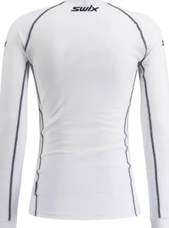 Swix Racex Classic Long Sleeve M Bright White/ Dark Navy