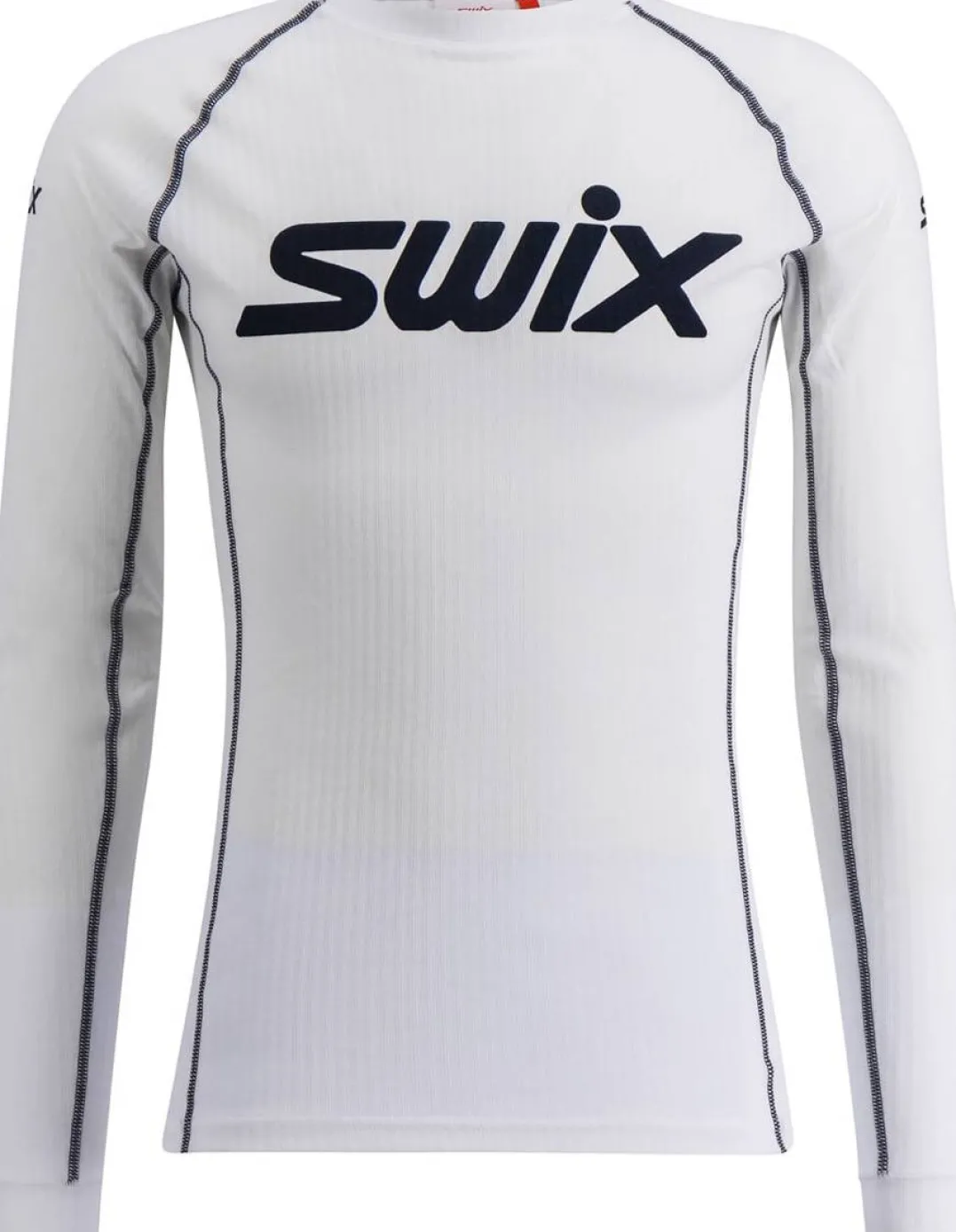 Swix Racex Classic Long Sleeve M Bright White/ Dark Navy