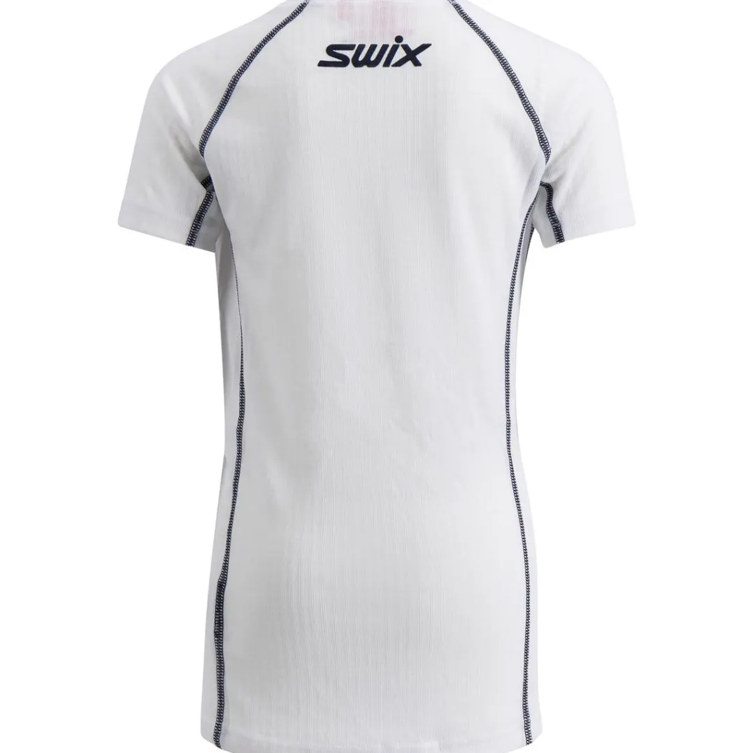 Swix Racex Classic Short Sleeve M Bright White/Dark Navy