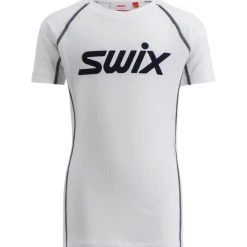 Swix Racex Classic Short Sleeve Jr Bright White/ Dark Navy