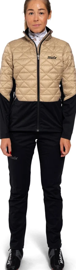 Swix Women's Infinity Hybrid Insulated Jacket Dune/Black