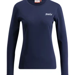 Swix Women's Pace NTS Long Sleeve Baselayer Top Dark Navy